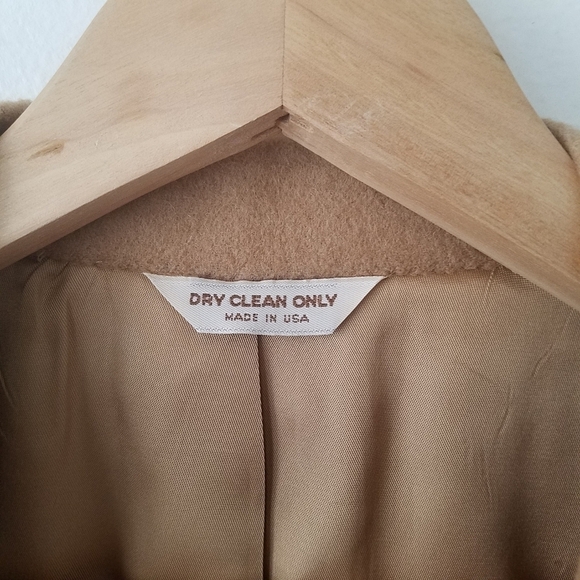 VINTAGE Bayne Williams 100% Camel Hair Longsleeve Blazer Jacket - Picture 6 of 12